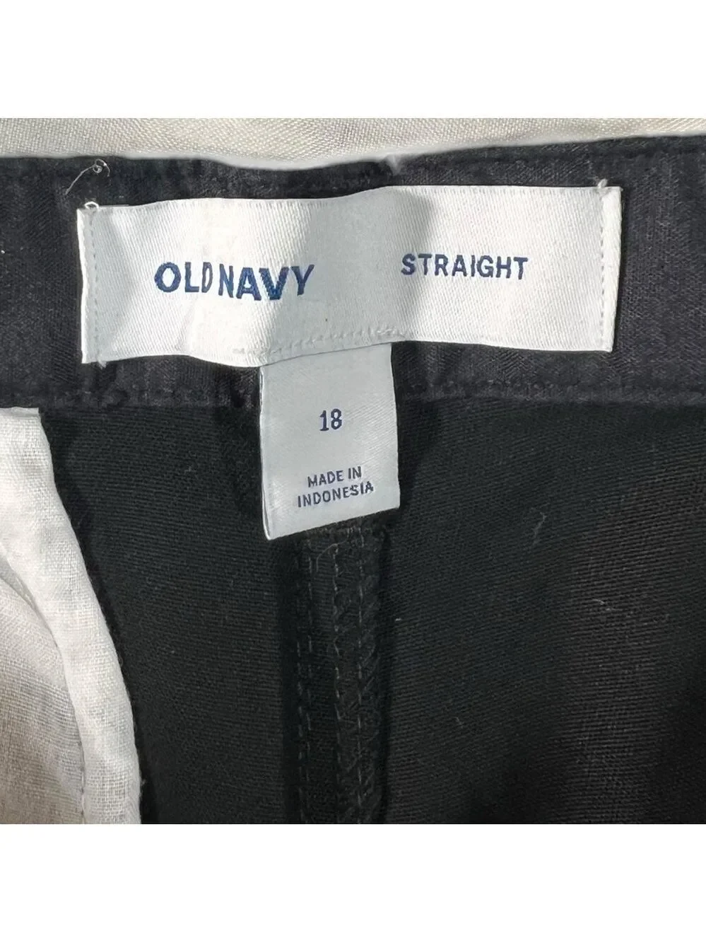 Old Navy Boy’s Uniform Straight Leg Pants Black Size 18